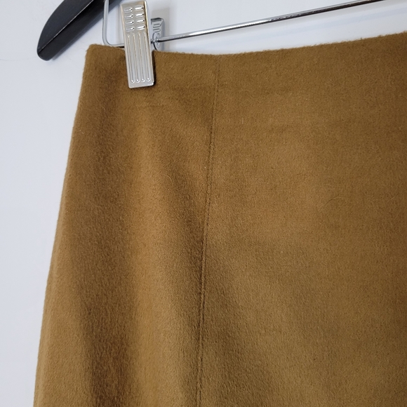 Vintage D'oraz women's lambswool blend camel skirt - Picture 7 of 11